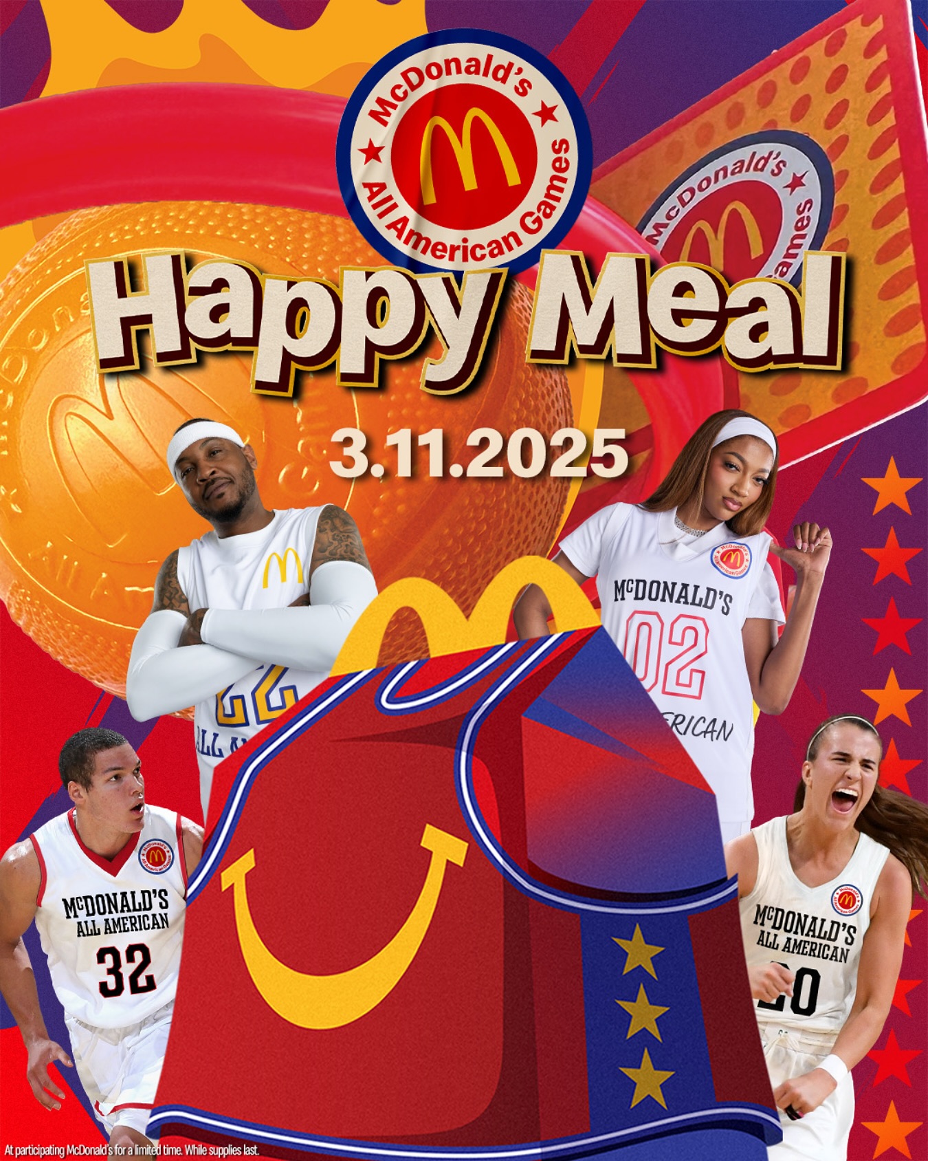 穿搭尺度大！WNBA球星安吉爾-里斯代言麥當勞全美高中籃球賽