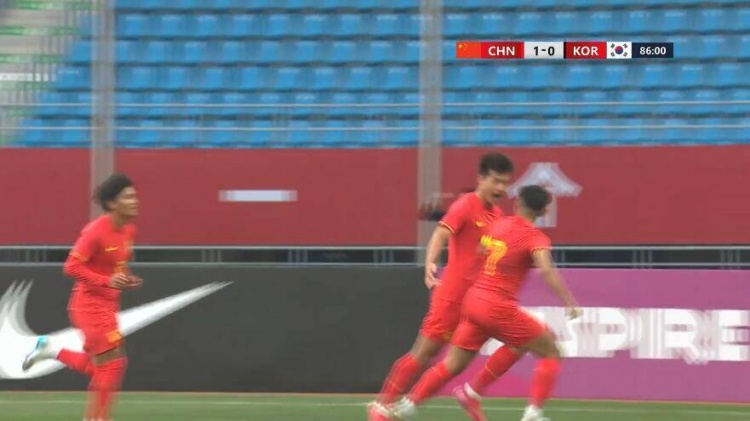 U22國足1-0韓國全場(chǎng)數據：控球率49%落后韓國，10射7正領(lǐng)先對手