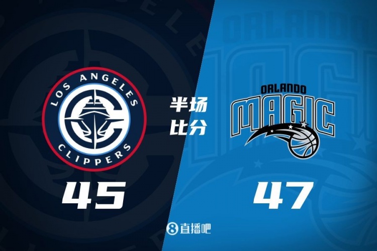 防守大戰！魔術(shù)16-5結束上半場(chǎng)47-45快船 班凱羅16分祖巴茨13+10